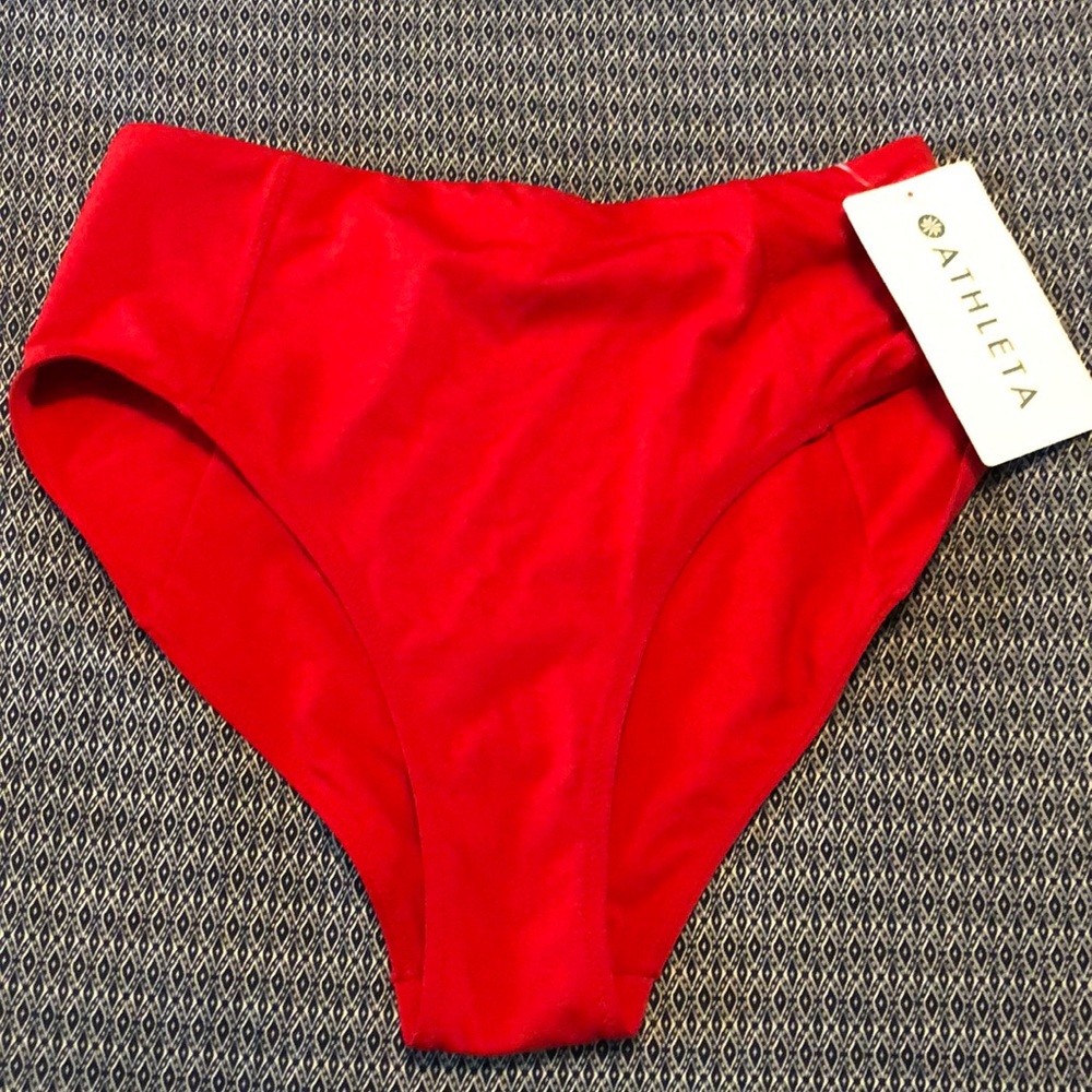 Athleta High Waist Red Bottoms